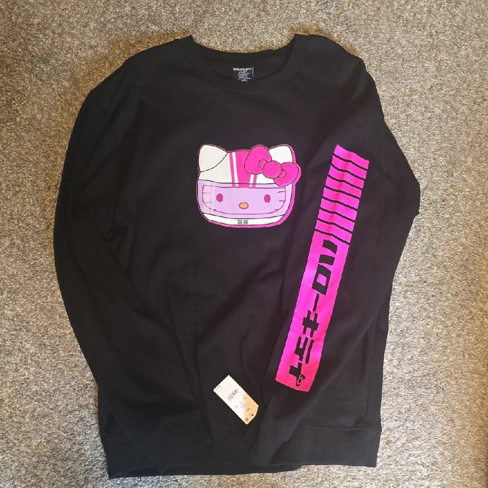 Bioworld Sanrio Hello Kitty Tokyo Speed Racing Graphic Crewneck